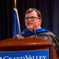 Chris Haven giving a speech